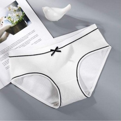 Panties Women's Multi-Pack Cotton Panties with Cute Bowknot for Teens Girls - Mix 8 - CW18XIWYKHC