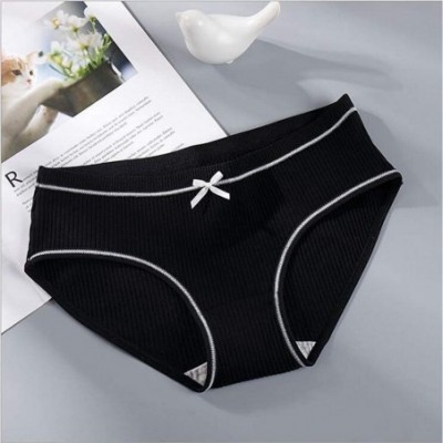 Panties Women's Multi-Pack Cotton Panties with Cute Bowknot for Teens Girls - Mix 8 - CW18XIWYKHC