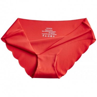 Panties Sexy Underpants High Waist Pure Cotton Panties Panties for Women Underpants - Red - CG193AQYDXS