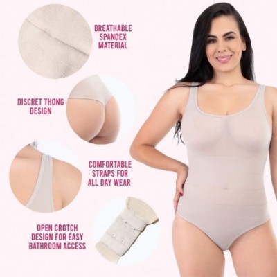 Shapewear Slimming Bodysuit for Women Body Shaper Compression Shapewear for Tummy Control - Beige - CW1999C3CED