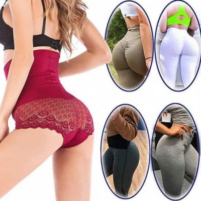 Shapewear Women High Waist Body Shaper Butt Lifter Waist Trainer Tummy Control Panty Slim Shaperwear - Red - CG18T9OL6CG