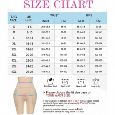 Shapewear Womens Tummy Control Panty Underwear Butt Lifter Shaper Butt Lifter Underwear 2 Removable Pad - Beige - C4194EG2R9Q