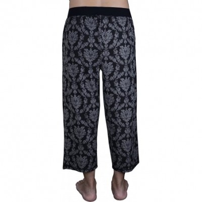 Sets Women's Super Soft Feel Pajama Set(Rayon) - Damask Black - CN188ASLTAS