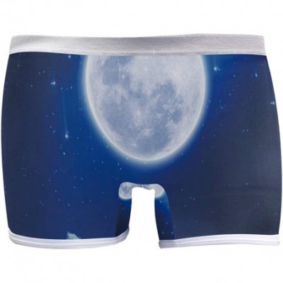 Panties Boyshort Panties Women's Elephant in Dry Tree Soft Underwear Briefs - Full Moon Falling Stars and Mysterious Light - ...