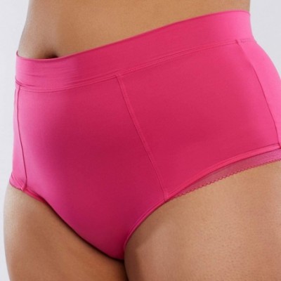 Panties Women's Stretch Microfiber High-Waist Brief - Millennial Pink - C618UTGU3YA