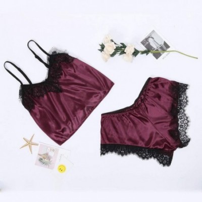 Baby Dolls & Chemises Corset for Female-2019 Summer Lace Sexy Passion Lingerie Babydoll Nightwear Set Scalloped Trim Independ...