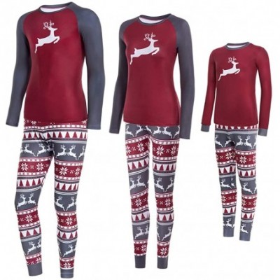 Thermal Underwear Family Christmas Pajamas Matching Set Fleece Lined Thermal Underwear - CQ18ZRS2WRY