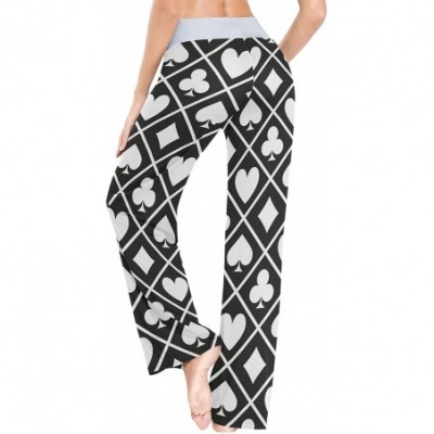 Bottoms Women Pajama Pants Sleepwear Comfy Casual Palazzo Lounge Pants Wide Leg - Color 10 - C9197QE8MYX