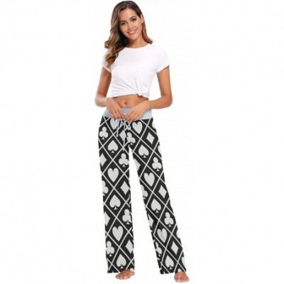 Bottoms Women Pajama Pants Sleepwear Comfy Casual Palazzo Lounge Pants Wide Leg - Color 10 - C9197QE8MYX