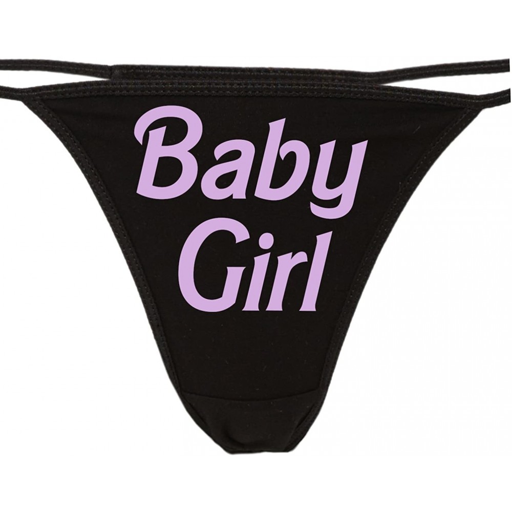 Panties Daddy's Baby Girl Thong Underwear - Cute Panties for Daddys Princess - DDLG - Lavender - CD187I994EY