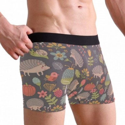 Boxer Briefs Men's Underwear Trunks Art Heart Boxer Briefs Covered Waistband Stretch Panties Boys Underpants Knickers - Click...