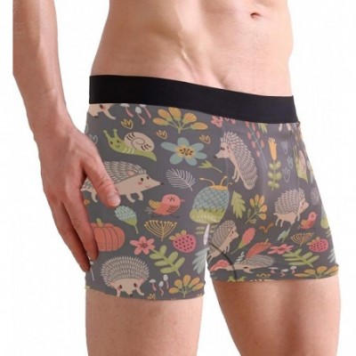 Boxer Briefs Men's Underwear Trunks Art Heart Boxer Briefs Covered Waistband Stretch Panties Boys Underpants Knickers - Click...