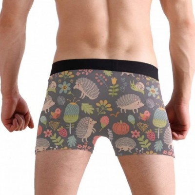 Boxer Briefs Men's Underwear Trunks Art Heart Boxer Briefs Covered Waistband Stretch Panties Boys Underpants Knickers - Click...