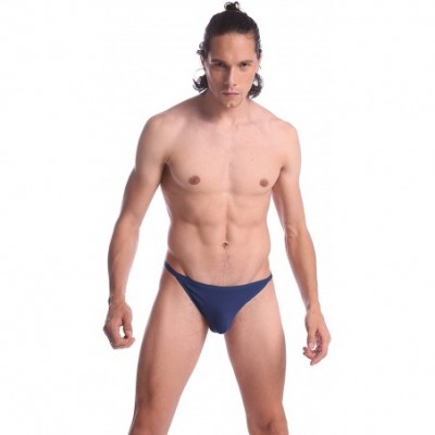 G-Strings & Thongs Men's Cotton Thongs G-String Underwear- Pack of 4 - Red - CB12FU4WALD