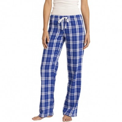 Bottoms Juniors Flannel Plaid Pant. DT2800 - Deep Royal Blue - C4182GLKLIS