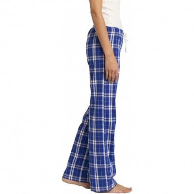 Bottoms Juniors Flannel Plaid Pant. DT2800 - Deep Royal Blue - C4182GLKLIS