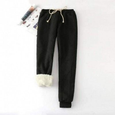 Bustiers & Corsets Women's Comfortable Fashion Coral Velvet Cropped Full Length Household Trousers - C-black - CV192H00CES