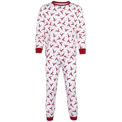 Sleep Sets Kids Baby Girls Boys Print Blouse Pants Family Pajamas Matching Christmas Set - Mom Red3 - CN18LS33ONG