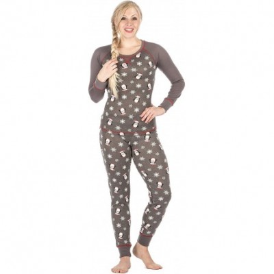 Sets Women's Knit Sleep/Lounge Set (Juniors) - Many Cute Designs Available - Penguin - Grey - CQ129SI8UTJ