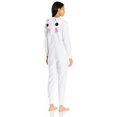 Robes Women's Plush Specialty Unicorn Onesie - White - CZ12N2HZDAZ