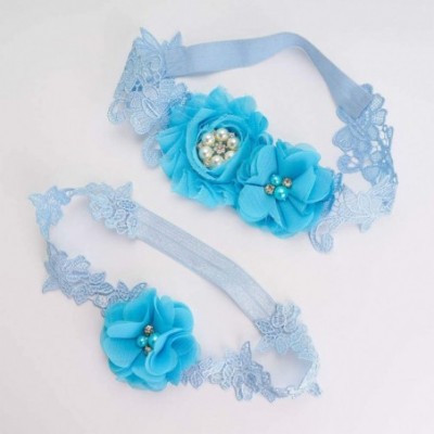 Garters & Garter Belts 2pcs Wedding Garter Stretch Lace Bridal Garter Sets with Rhinestones Size 40-50 cm - CS18A5O64KS