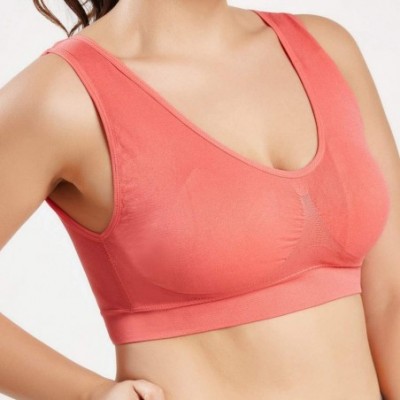 Thermal Underwear Tops for Women Fashion 2019-Women Pure Color Plus Size Ultra-Thin Large Bra Sports Bra Full Bra Cup Tops - ...