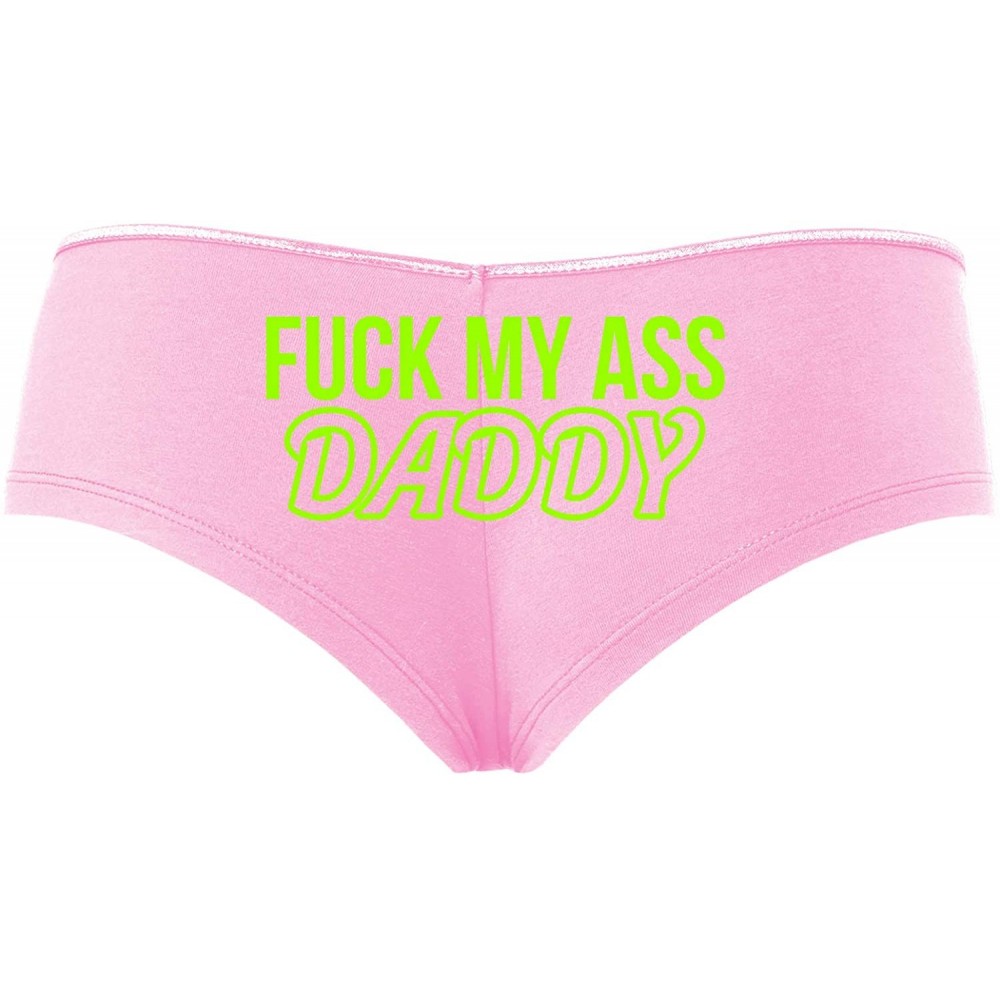 Panties Fuck My Ass Daddy Anal Sex Submissive Baby Pink Slutty Panties - Lime Green - C71958WHME8