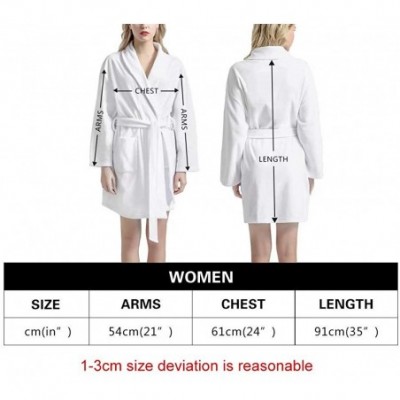 Robes Women Bathrobe Lightweight Kimono Robe Soft Sleepwears with Pockets Long Sleeve Nightgown Water Absorption Mid-Length -...