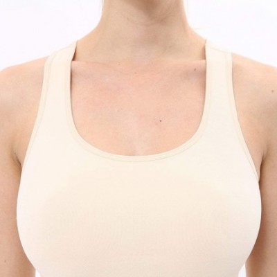 Shapewear Tank Tops for Women- Cami Shaper Compression Body Shapewear Slim Firm Tummy Control Camisole - Nude - C818RK0CGA3