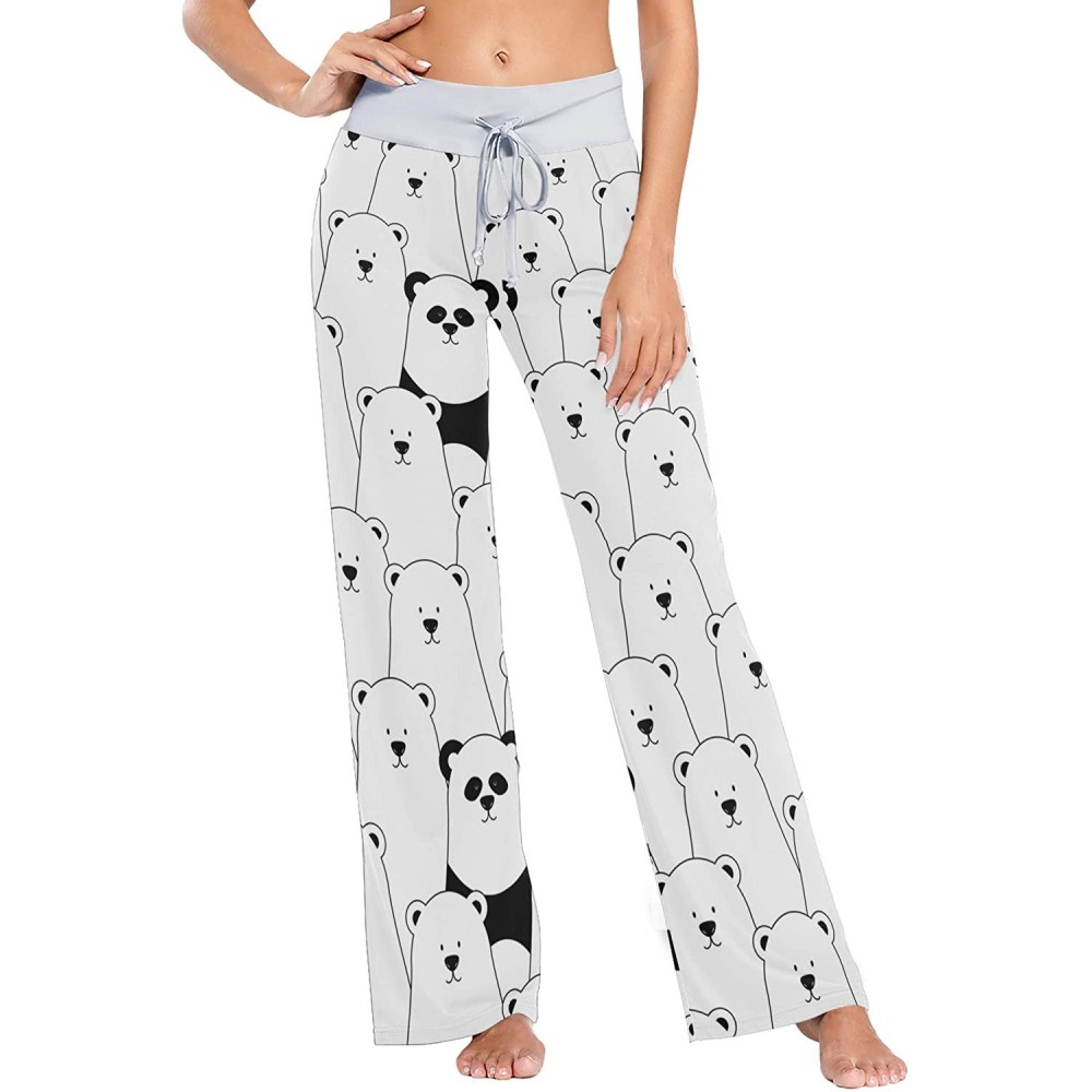 Bottoms Polar Bears Pandas Women's Pajama Pants Lounge Sleep Wear - Multi - CY19D43SMNI