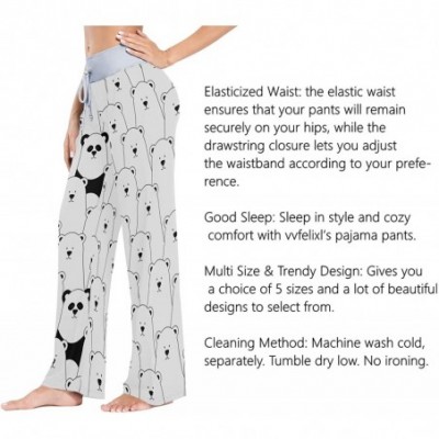 Bottoms Polar Bears Pandas Women's Pajama Pants Lounge Sleep Wear - Multi - CY19D43SMNI