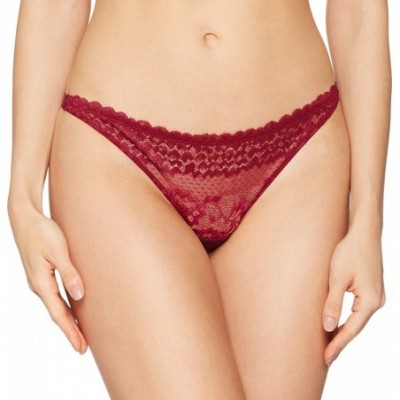 Panties Women's Stretch Lace Thong Underwear Ladies Sexy Lingerie Panties-Roman Crush - Delilah Red Rose - CW18956R3QM