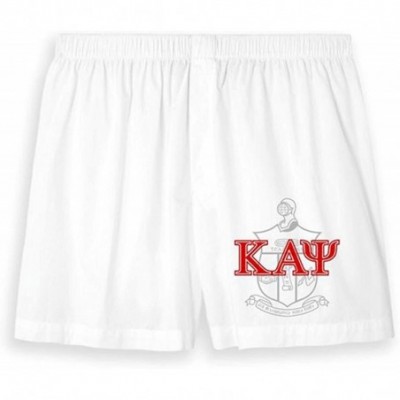 Boxers Kappa Alpha Psi Boxer Shorts - White - C318EQLEQYO