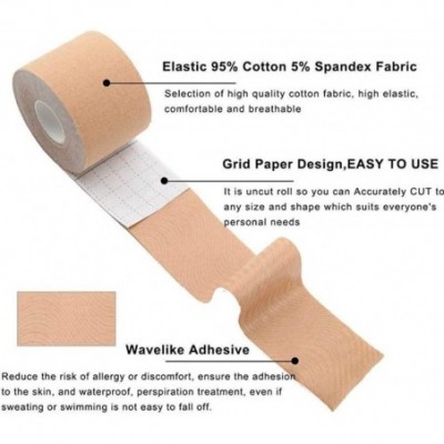 Accessories Breast Tape-Boob Tape Push up Lift Up Invisible Bra Tape Self Adhesive Sexy Backless Strapless - Beige-5CMx3M - C...