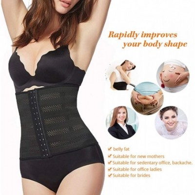 Shapewear Waist Trainer Corset for Weight Loss Postpartum Belly Wrap Recovery Support Pelvis Belt Body Shaper - Black - CM186...