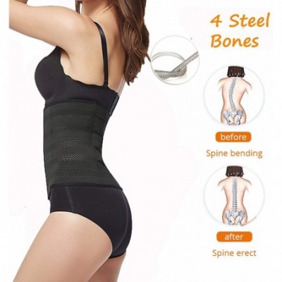 Shapewear Waist Trainer Corset for Weight Loss Postpartum Belly Wrap Recovery Support Pelvis Belt Body Shaper - Black - CM186...