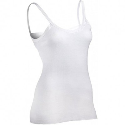 Camisoles & Tanks The Senior Shop Women's Cotton Tank Undershirt White - CL12D41R5KB