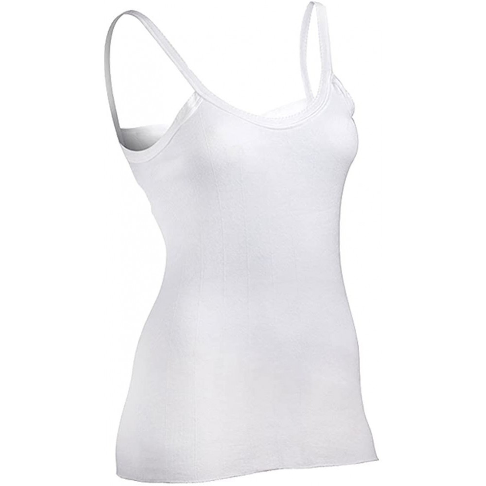 Camisoles & Tanks The Senior Shop Women's Cotton Tank Undershirt White - CL12D41R5KB