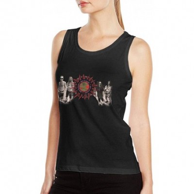 Camisoles & Tanks Alice in Chains Women Sexy Undershirts Classic Fashion Vest T-Shirt Black - Black - CB19DUDEUTD