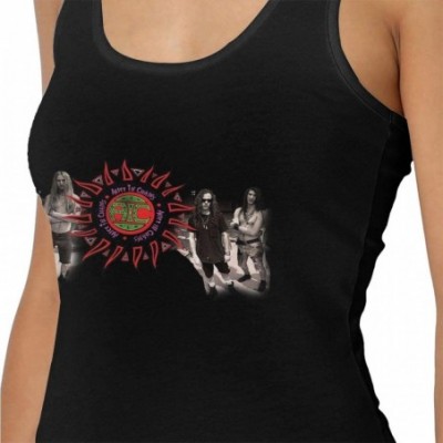 Camisoles & Tanks Alice in Chains Women Sexy Undershirts Classic Fashion Vest T-Shirt Black - Black - CB19DUDEUTD