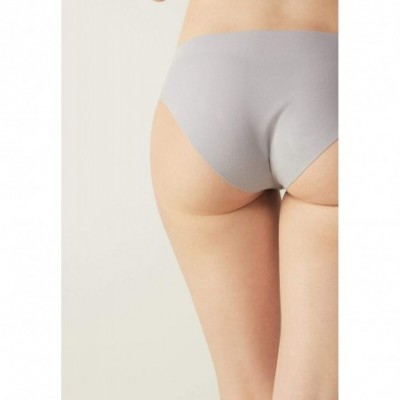 Panties Womens Raw-Cut Cotton Briefs - Grey - 6213 - Grey - CK19DO04Y6Q