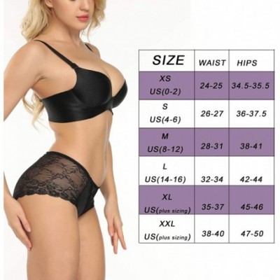 Panties Women's lace Underwear-Sexy Briefs Seamless Slimming Panties for Women - Multicolored2 - CK18QGQ8X0S