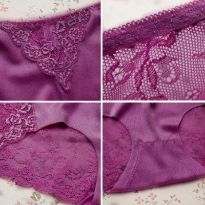 Panties Women's lace Underwear-Sexy Briefs Seamless Slimming Panties for Women - Multicolored2 - CK18QGQ8X0S