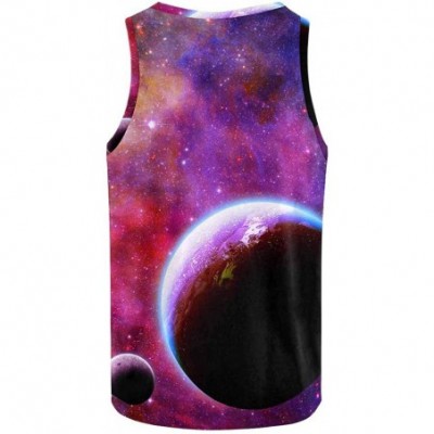 Undershirts Men's Muscle Gym Workout Training Sleeveless Tank Top Funny Llama - Multi2 - C919DCEWTLH