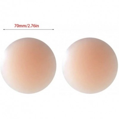 Accessories Silicone Breast Nipple Cover Reusable Round Bra Pad Invisible Breast Cover for Party Dress Self Adhesive 1 Pair -...