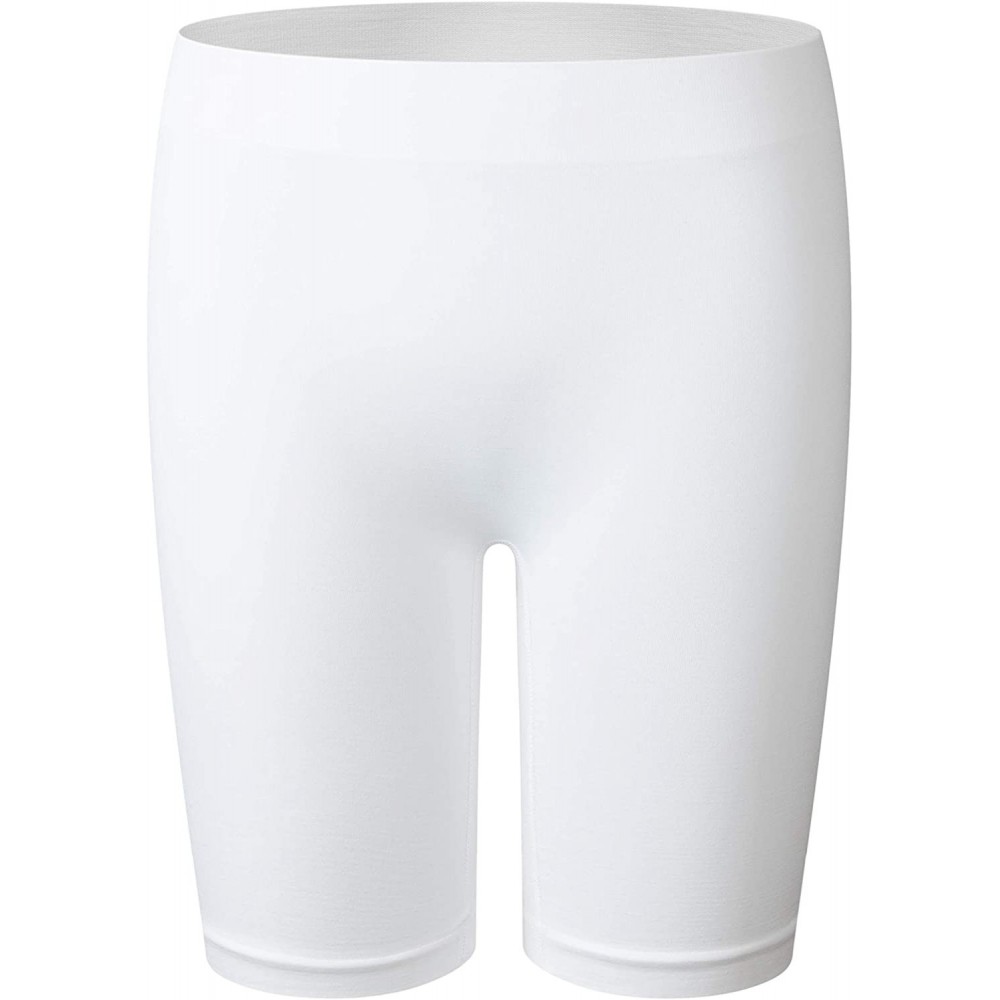 Shapewear Women's Seamless Smooth Slip Shorts Skinny Britches Short - White - CR18XRWXN0A