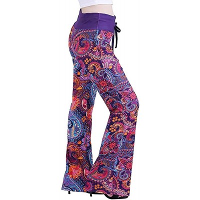 Bottoms Womens Yoga Pants- Women Pajama Pants Soft Drawstring Leg Lounge Trousers Sleepwear Lounge PJ Bottoms - B - CV18NELWXDS