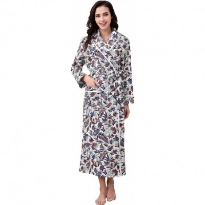 Robes Women's Cotton Sleepwear Pajama Bathrobe Size RHW2737 - Pattern 1 - CG187SEIYKM