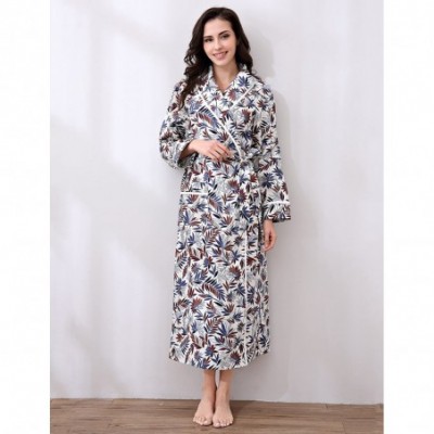 Robes Women's Cotton Sleepwear Pajama Bathrobe Size RHW2737 - Pattern 1 - CG187SEIYKM