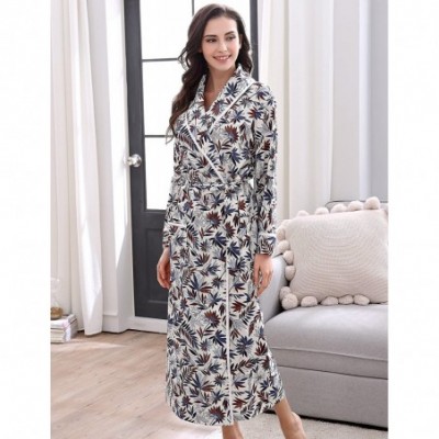 Robes Women's Cotton Sleepwear Pajama Bathrobe Size RHW2737 - Pattern 1 - CG187SEIYKM